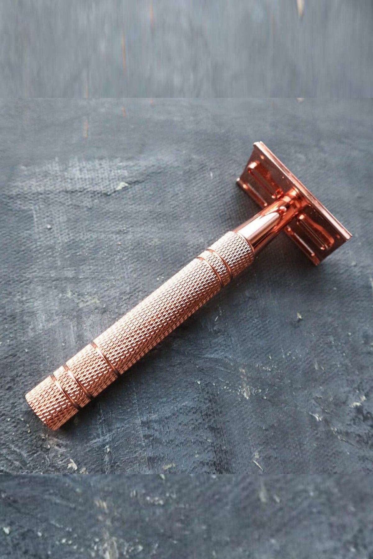 Plastic Free Double Edge Safety Razor - Rose Gold (5 Free Blades