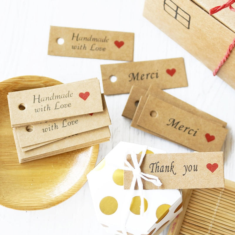 Kraft Paper Tags with Strings for Packaging – ZellJoy