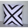 Unique Pillows, White Black Embroidered Pillows