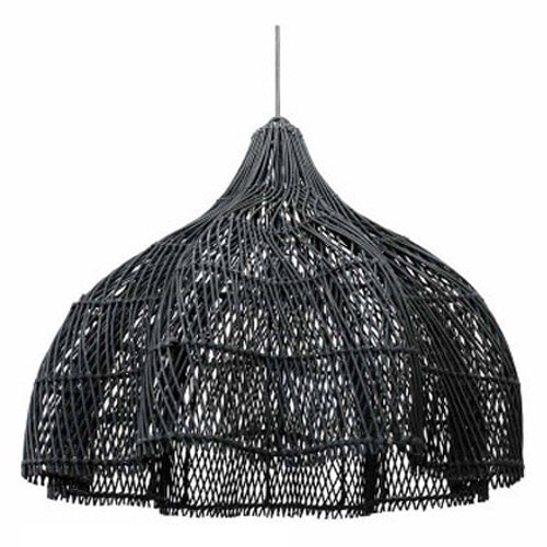 Black Seagrass Lamp Shade | Wholesale Sustainable Home Décor - MOQ 300 PCS