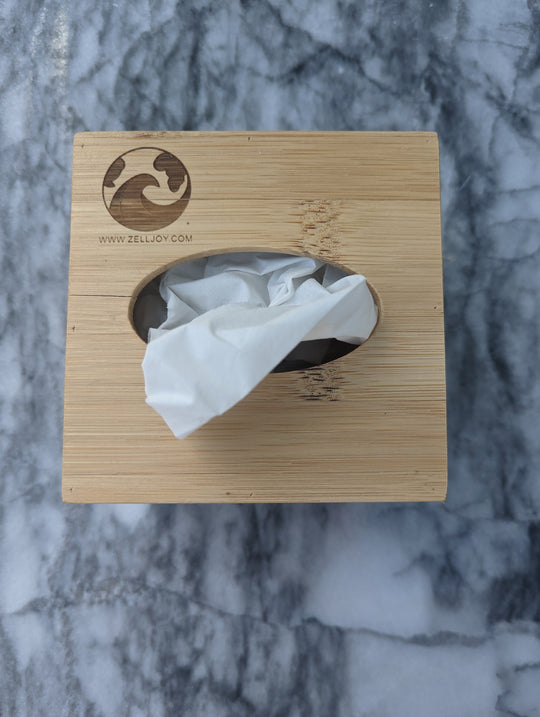 Bamboo Tissue Box Holder