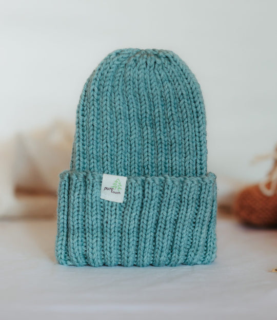 Merino Wool Baby Beanie | Wool Knitted Newborn Baby Caps