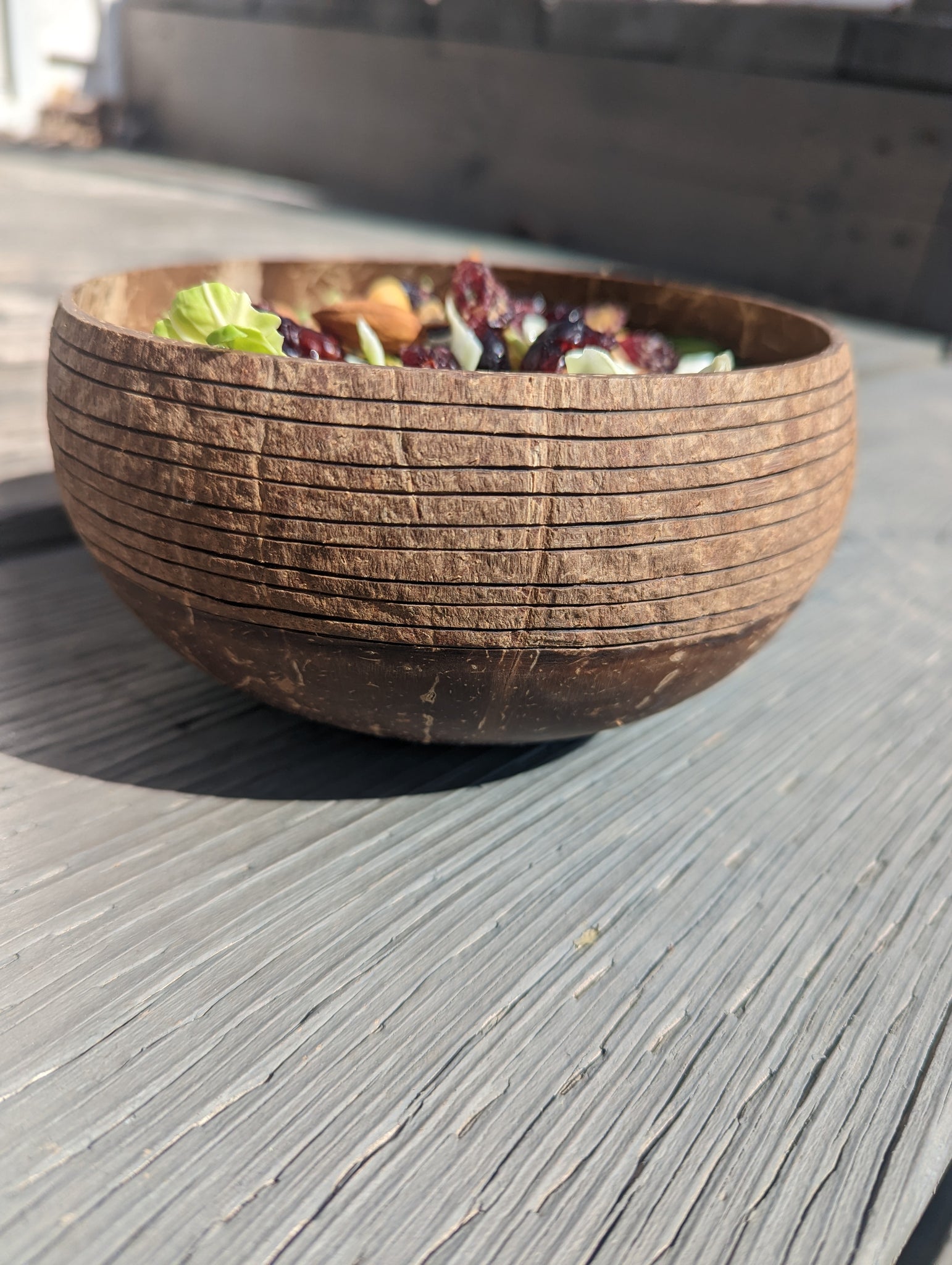 Coconut Shell Salad Bowls | Natural Bowls | Plastic-Free Bowls