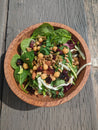 7" Coconut Wood Salad Round Bowls | Natural Bowls | Plastic-Free Bowls