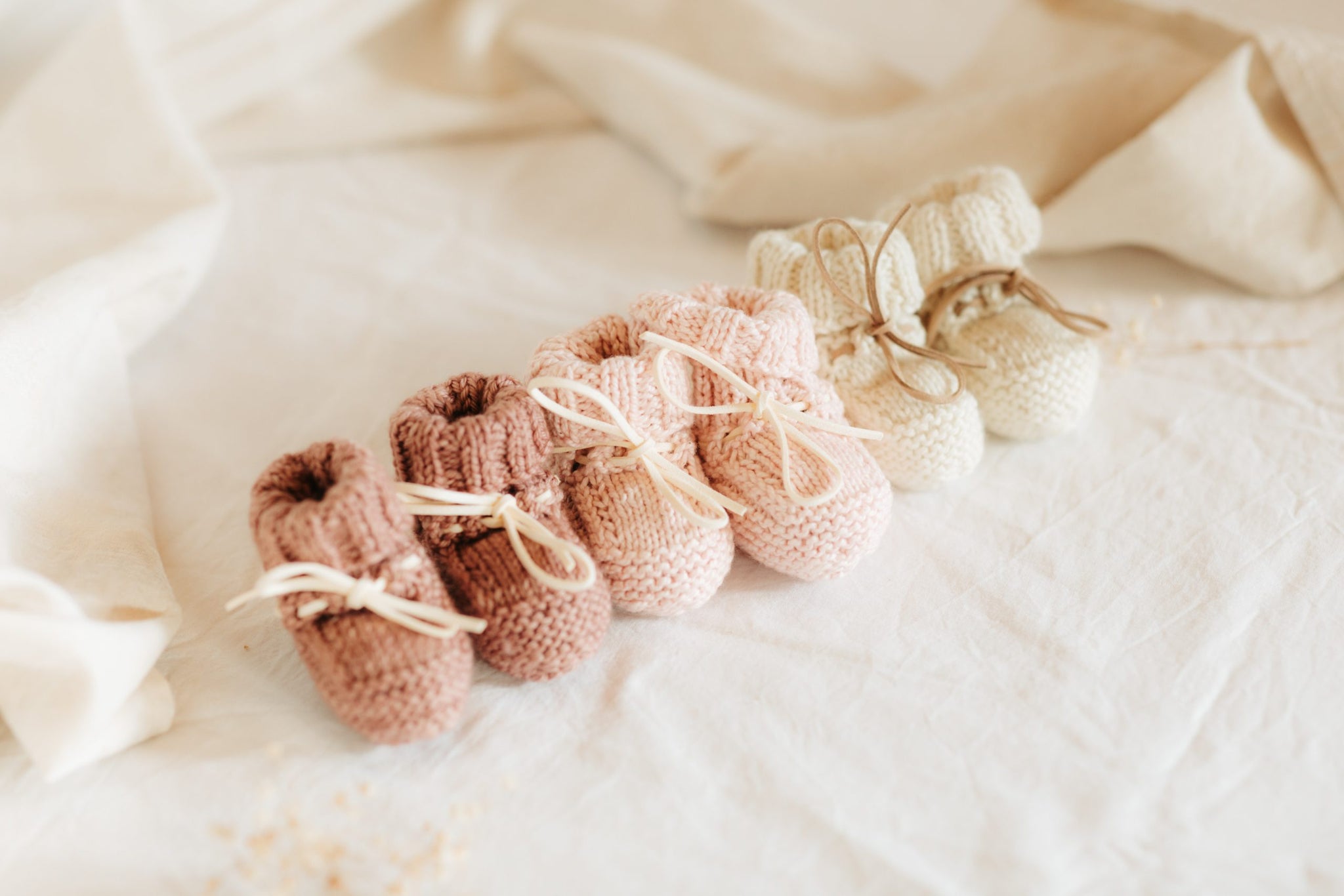 Organic Cotton Baby Booties | Organic Cotton Newborn Baby Booties