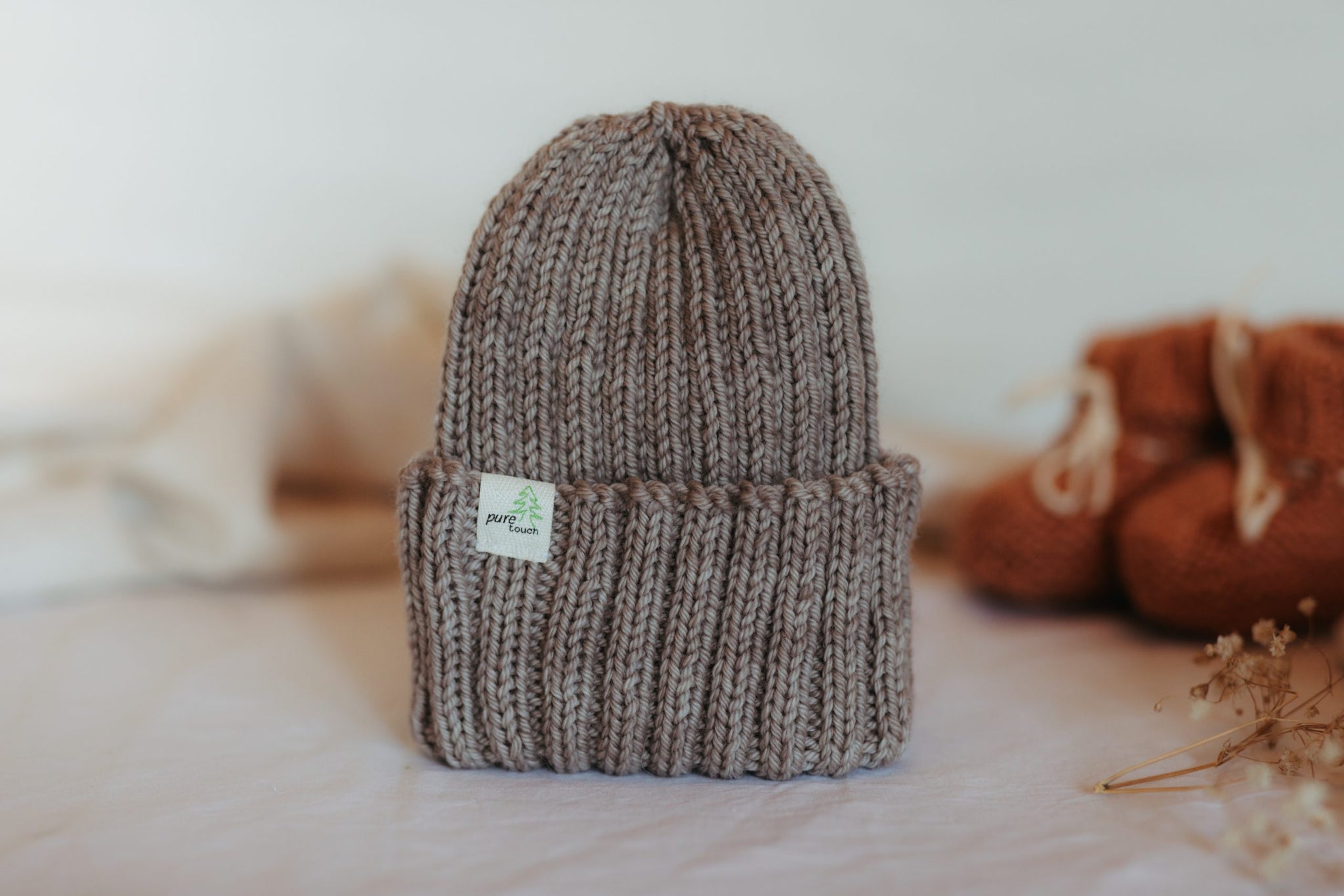 Merino Wool Baby Beanie | Wool Knitted Newborn Baby Caps
