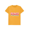 Mustard Peace T-shirt for Girls | Pink T-shirts