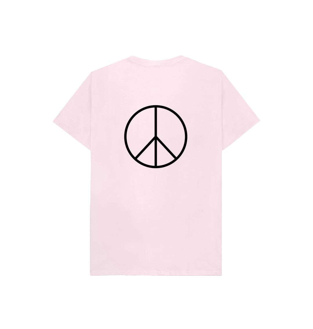 Peace T-shirt for Girls Pink T-shirts – ZellJoy