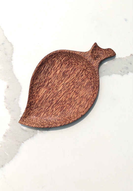 Coconut Wood Platter | Leaf Shape Plate