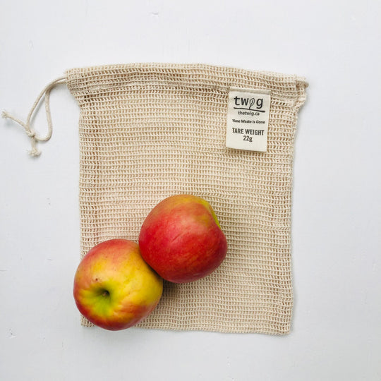 Reusable Produce Bag – Small | Plastic-Free Grocery Organic Cotton Bag