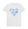 White White T-shirt for Women & Girls | Heart & Ocean Life T-shirt