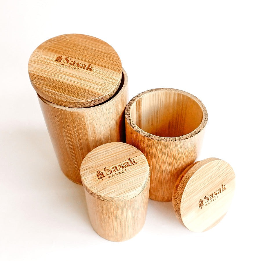 Bamboo Jars - Set 3 | Sustainable Kitchenware