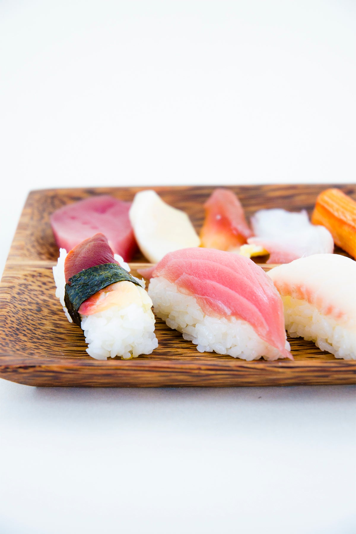 Coconut Wood Square Sushi Plate