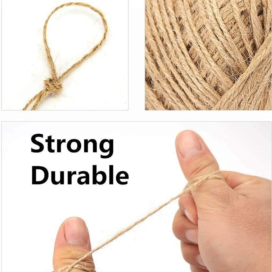Natural Vintage Jute Rope Cord String Twine | Plastic Free Packaging