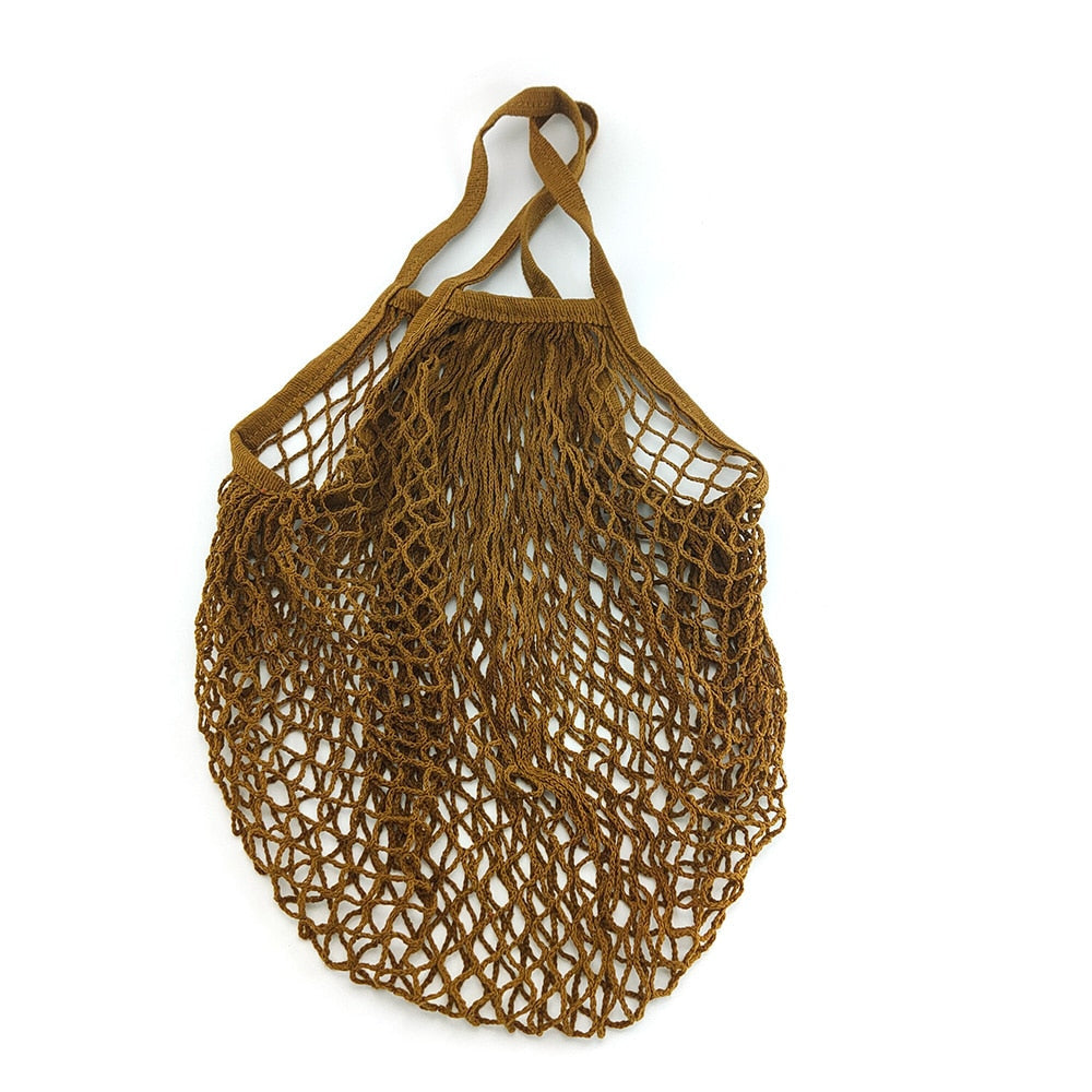Mesh Shopping Bag Reusable Woven String Handbag | Plastic Free Bags