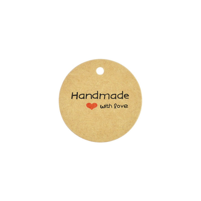 Handmade Hang Kraft Paper Tags 100pcs Packaging