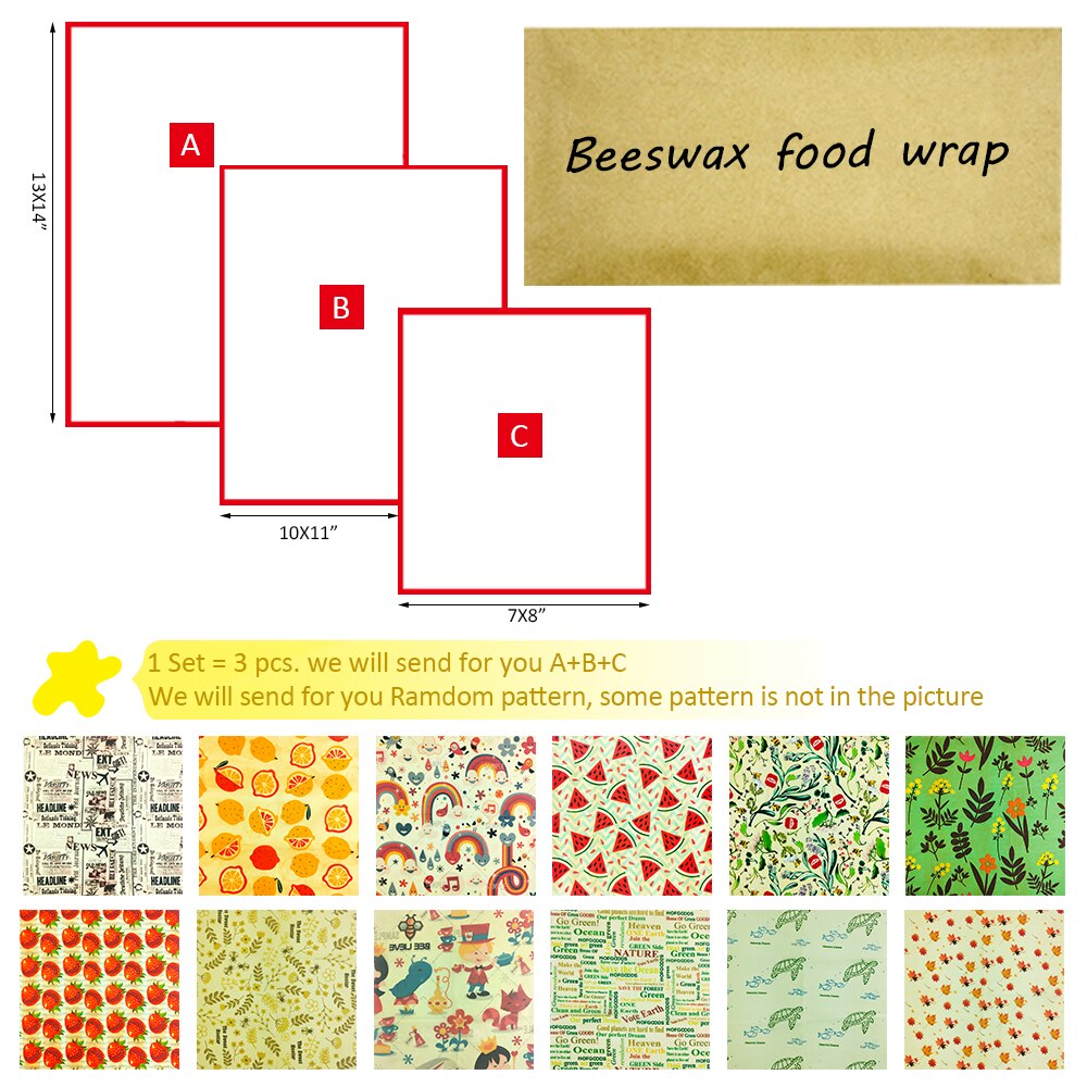Eco Friendly Reusable Food | Beeswax Wraps