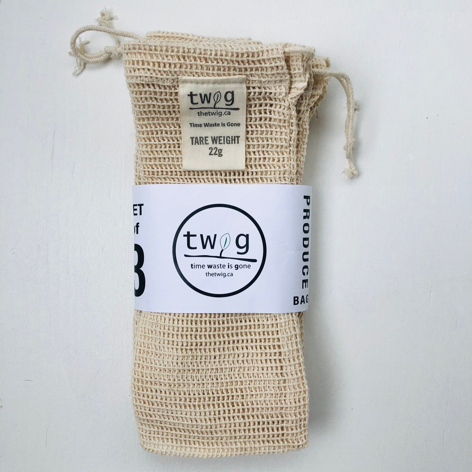 Plastic-Free Grocery Organic Cotton Bags