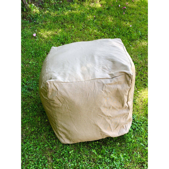 DIY Pouf Cover, Outdoor Poufs, Brown Poufs