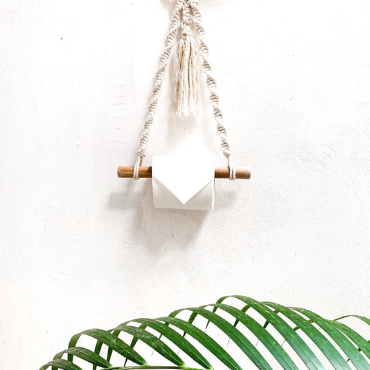 Macrame Toilet Paper Hanger