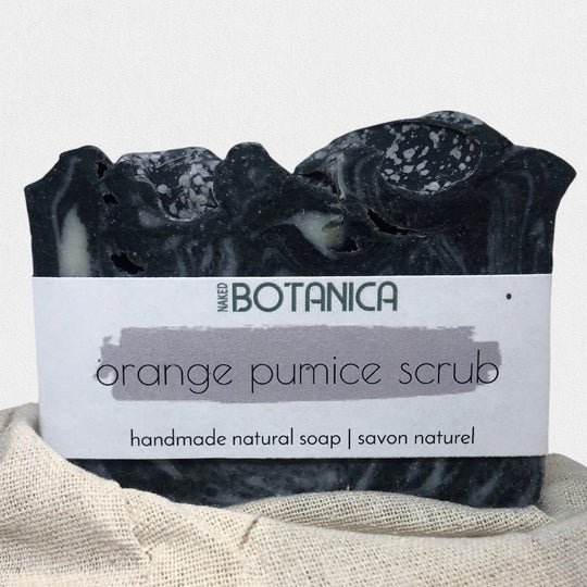 ORANGE PUMICE SCRUB Vegan Soap by Nakedeodorant