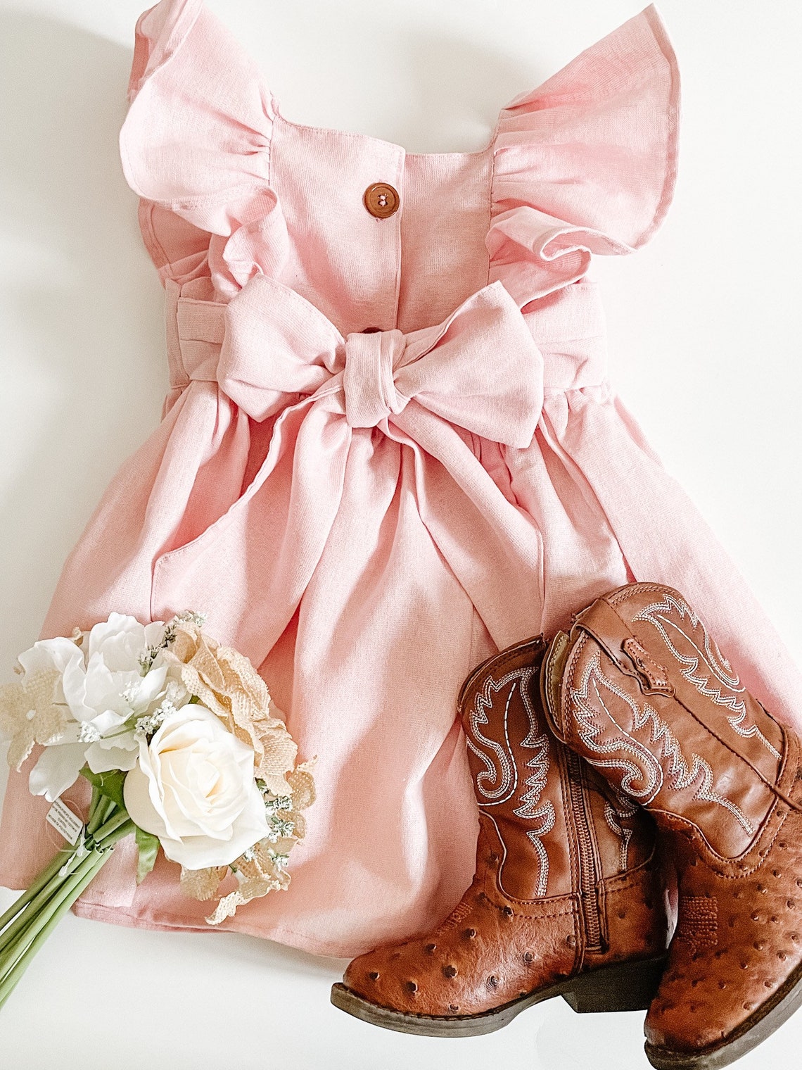 Pink Pinafore Girl's Dress