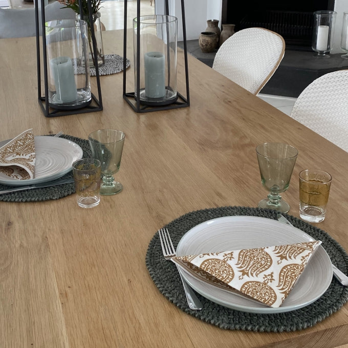Bamboo & Organic Cotton Dining Placemats | Sustainable Dining
