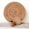 Placemats Set made with Natural Rattan