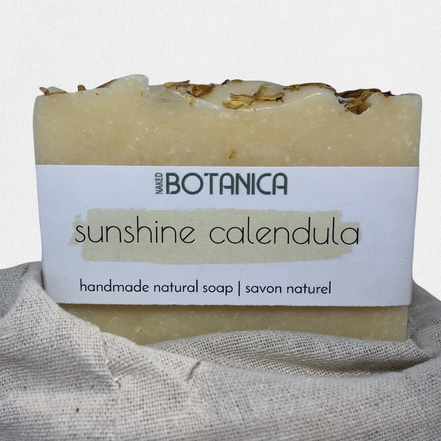 SUNSHINE CALENDULA  Vegan Soap Handmade by Nakedeodorant
