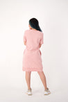 back of pink dress