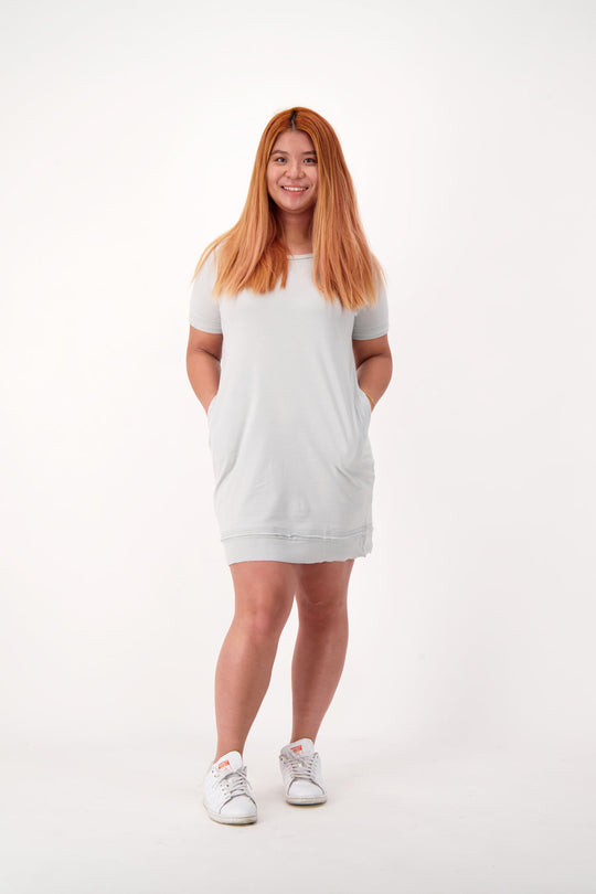 Light Gray Comfy Pocket Dress