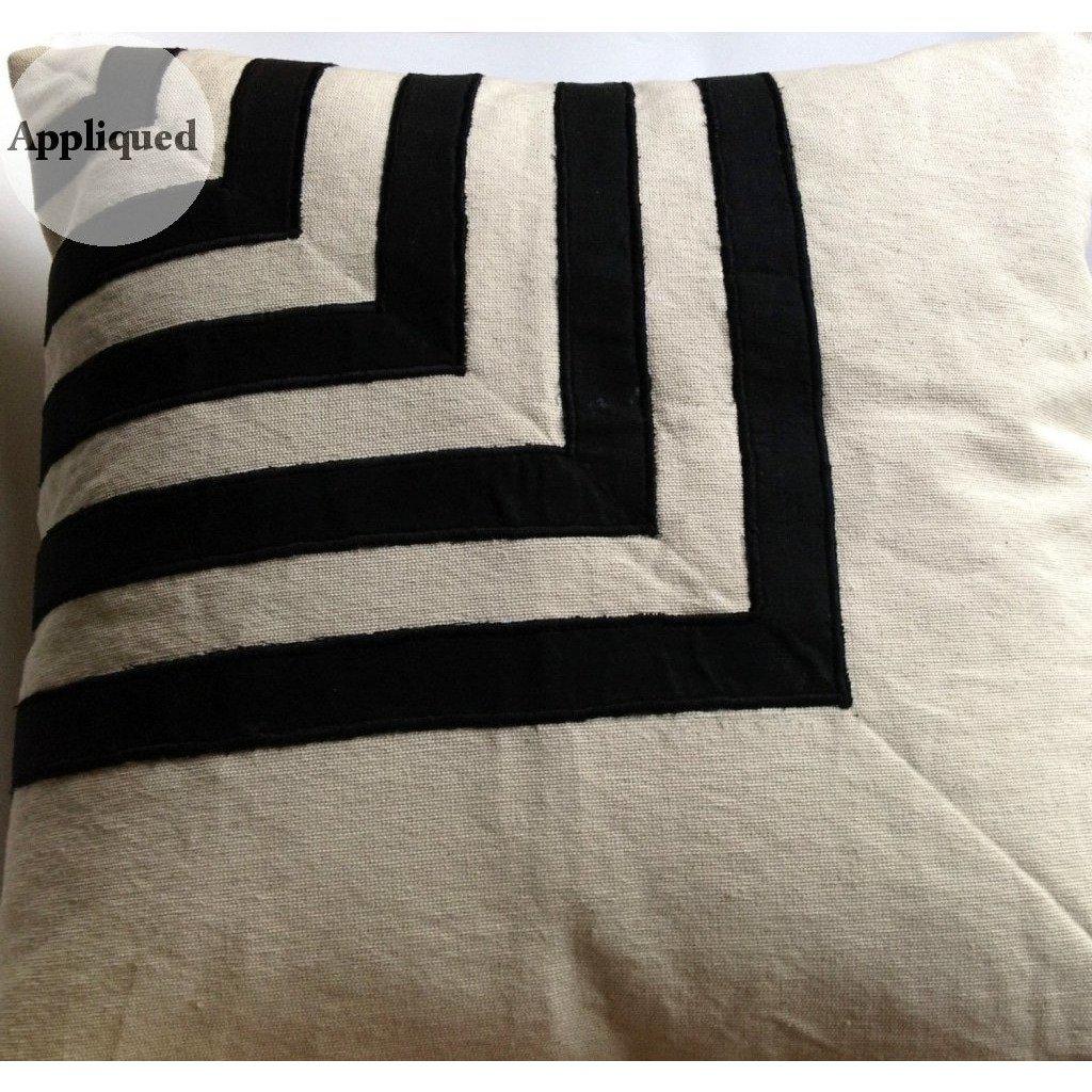 Appliqued Abstract Pillows