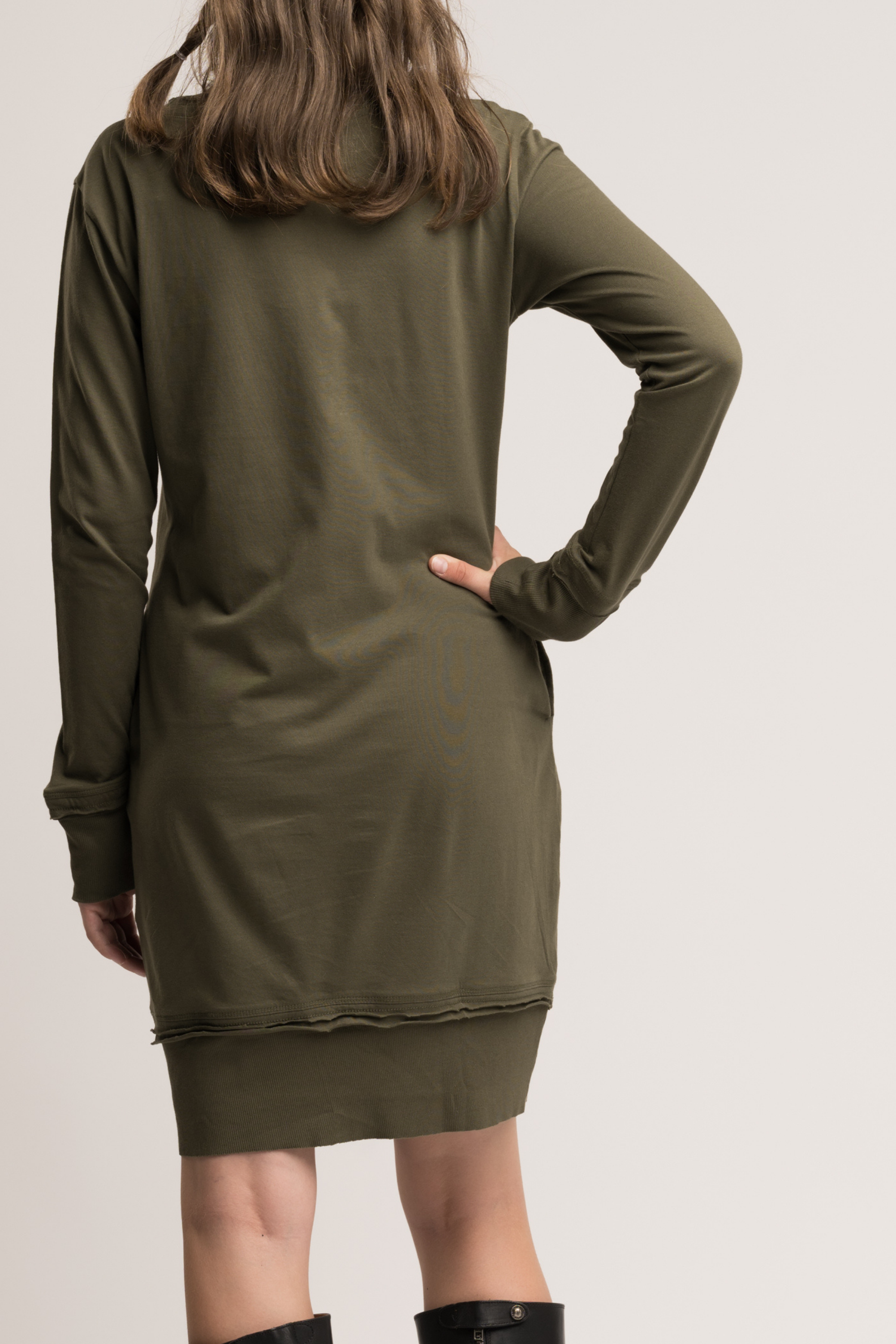 Olive Long Sleeve Pocket Dress | Green Pocket Dresses | Tee Dresses ZellJoy Olive Long Sleeve Pocket Dress | Green Pocket Dresses | Tee Dresses ZellJoy