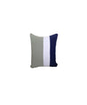 Color block Pillows Grey, White and Navy 16x16"