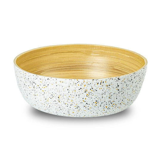 Extra Large Bamboo Salad Bowl (28cm / 11" Diameter): White