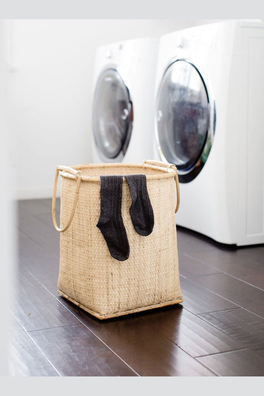 Natural Laundry Basket with Handle