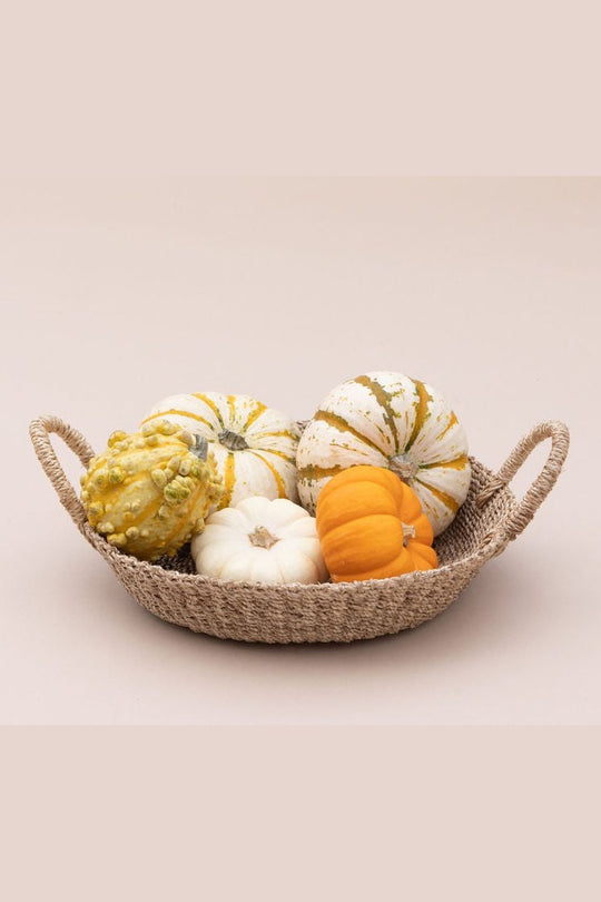 Woven Round Tray I All Natural