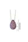Purple Jasper Large Round Gemstone Statement Necklace