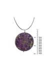 Large Purple Jasper Bold Gemstone Necklace