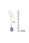 Amethyst Purple Gemstone Dangle Earrings