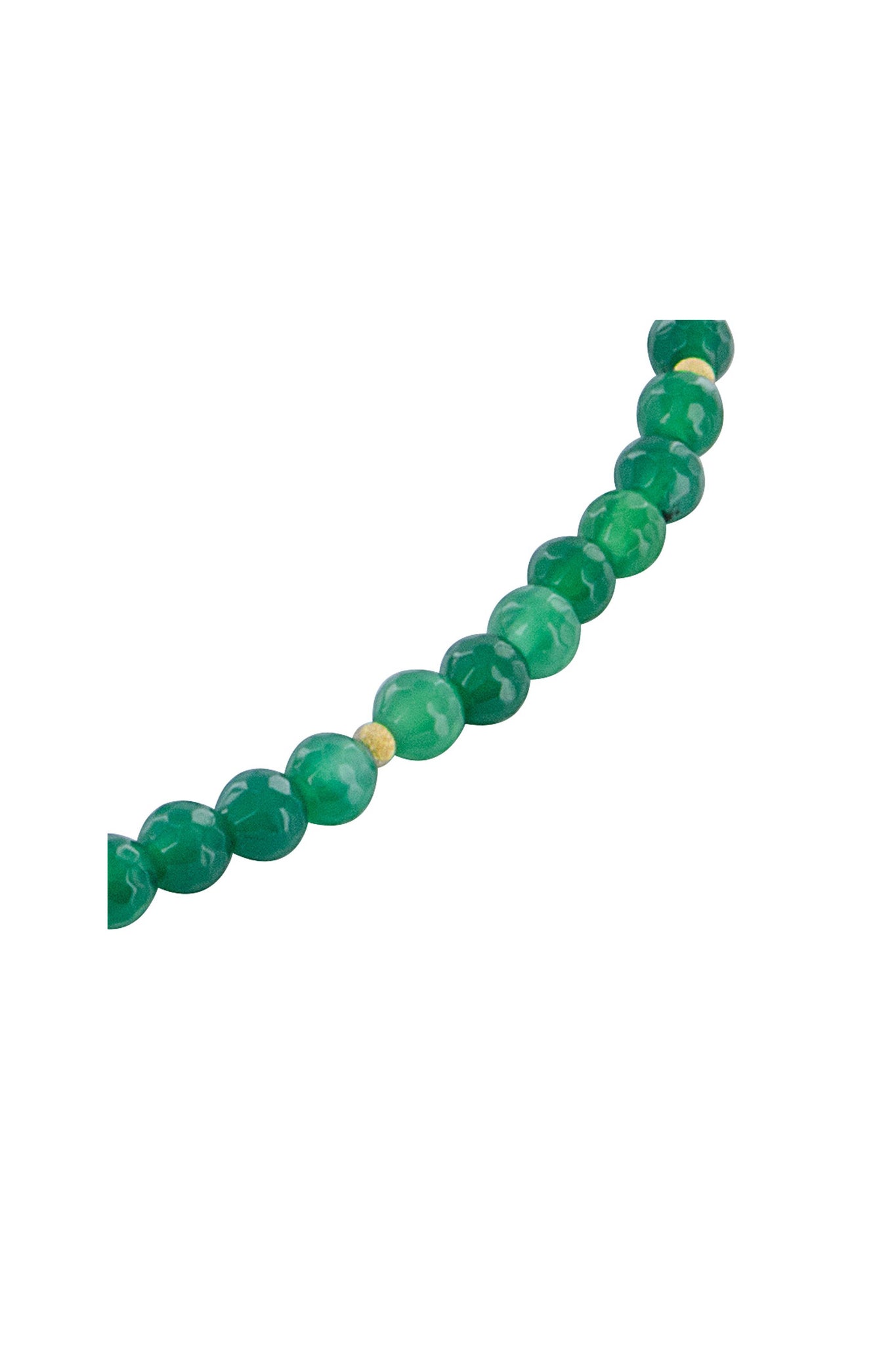 Green Agate Bead Necklace