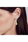 Lemon Quartz, Yellow Gemstone Earrings