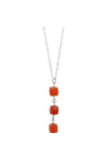 Orange Gemstone Necklace, Carnelian