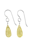 Lemon Quartz, Yellow Gemstone Earrings