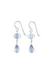 Light Blue Quartz Dangle Earrings