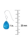 Blue Hemimorphite, Healing Gemstone Drop Earrings