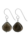 Dark Brown Smokey Quartz Gemstone Earrings