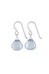 Light Periwinkle Blue Quartz Gemstone Earrings