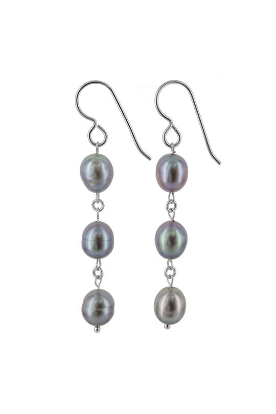Dangle Pearl Earrings, June Birthstones
