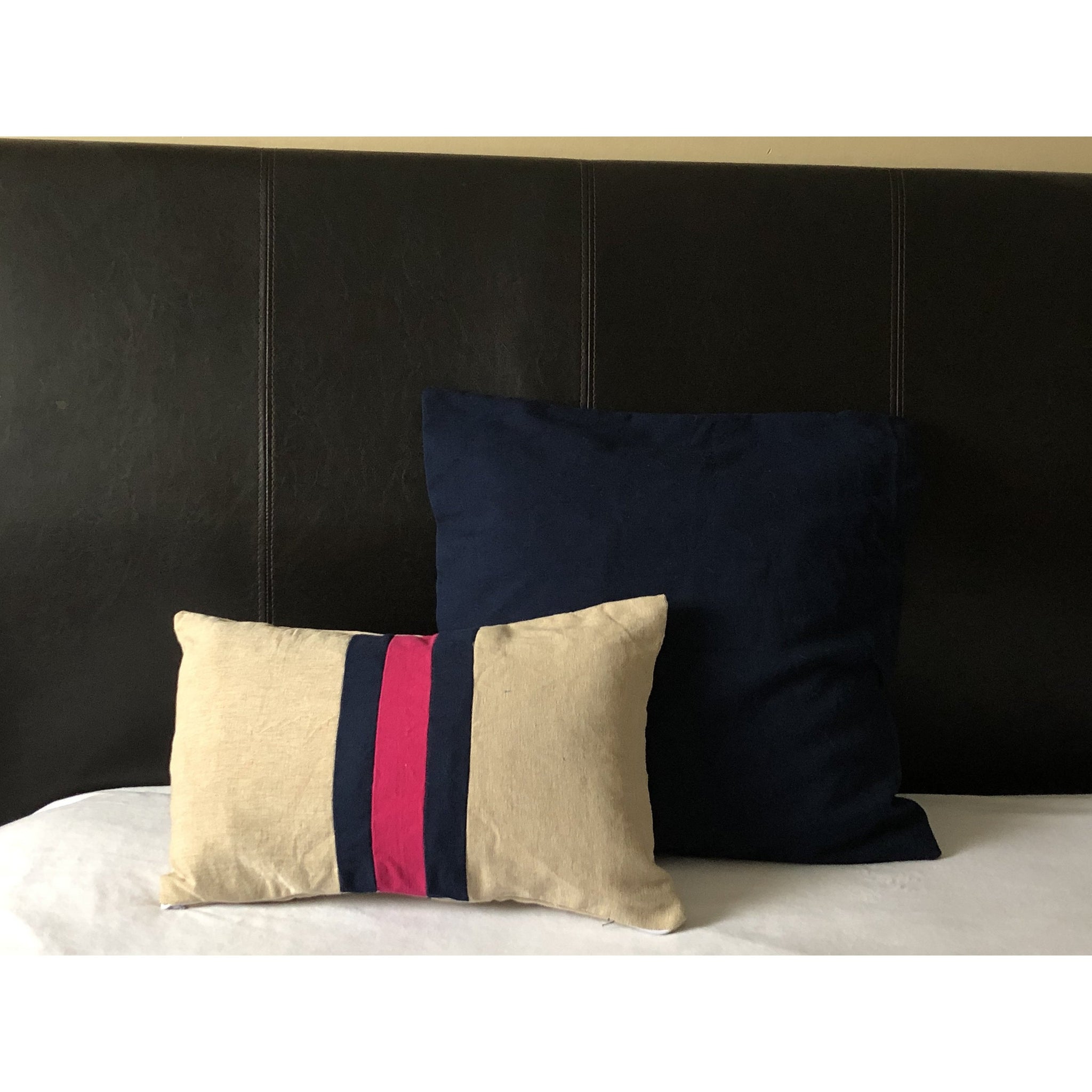 Three Tone Lumbar Colorblock Pillows
